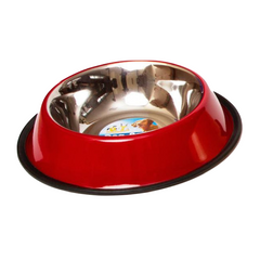 Comedero acero grande amarillo, naranja, rojo o verde