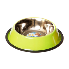 Comedero acero grande amarillo, naranja, rojo o verde