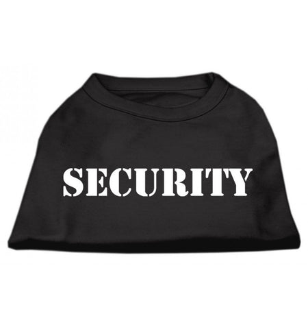 Camiseta Negra Security B/Texto Blanco