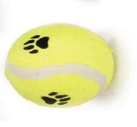 Pelota de tenis amarilla